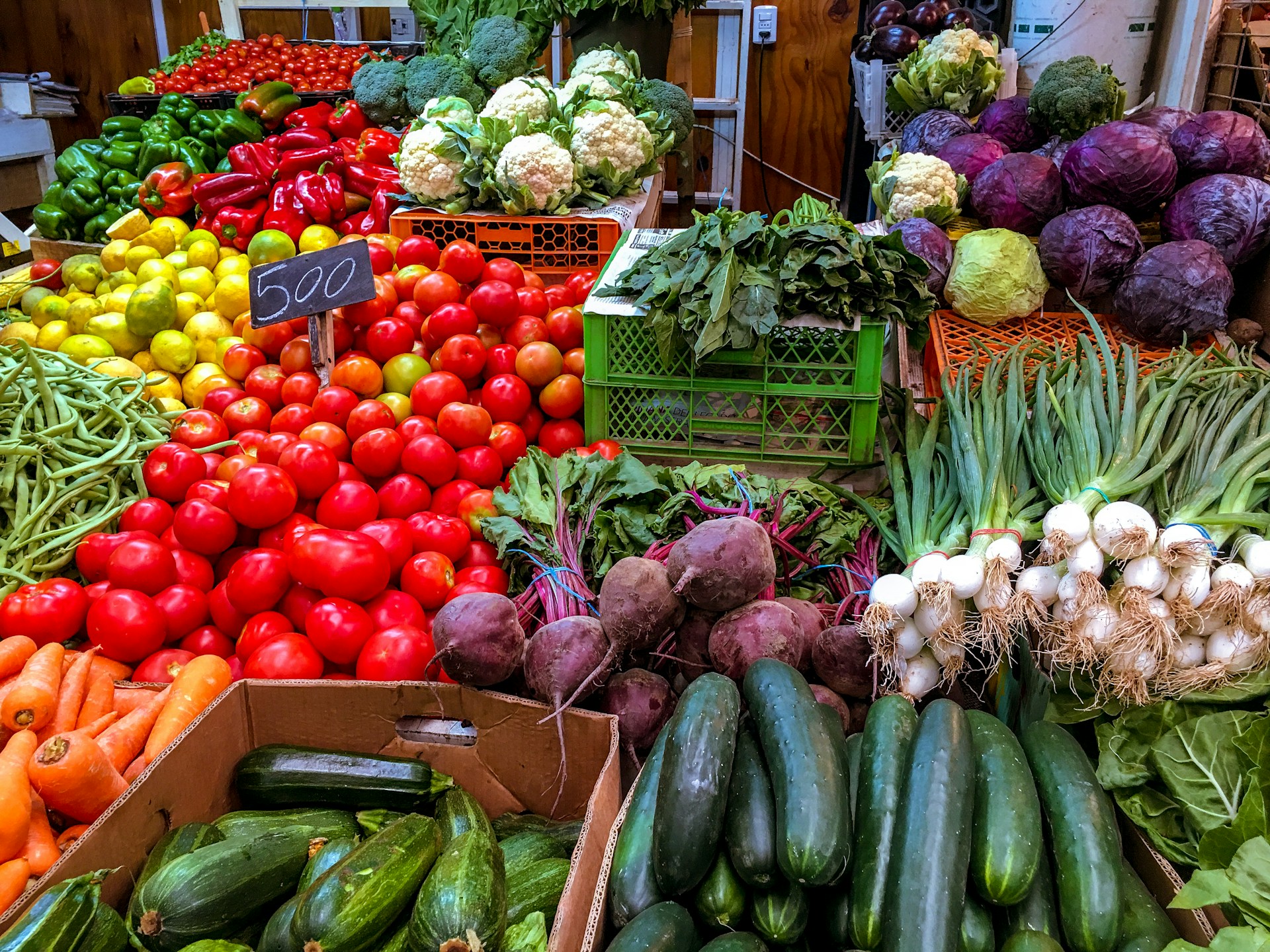 Beautiful assortment of produce at a farmer's market Photo by Nicole Almendrada on Unsplash